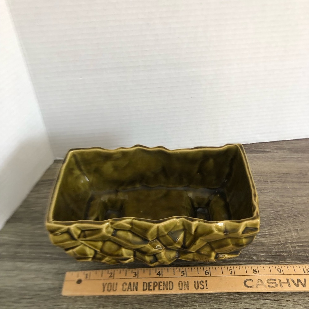 Vtg MCM Mc Coy Pottery Cubist Planter - Picture 12 of 16